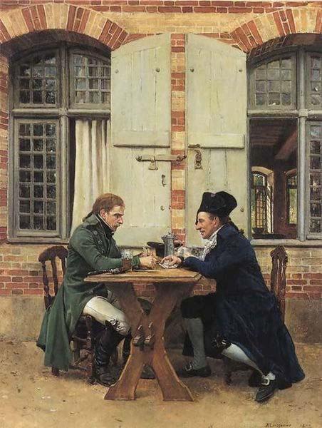 Jean-Louis-Ernest Meissonier The Card Players, France oil painting art
